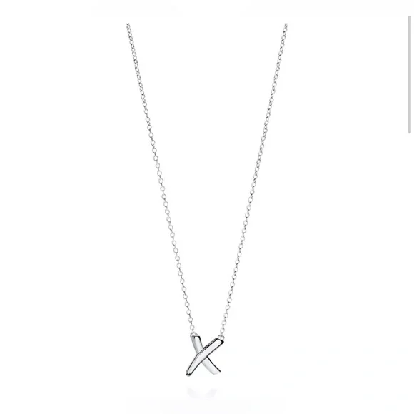 Tiffany & Co Paloma's Graffiti X Pendant Necklace EUC